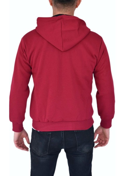 Erkek Bordo Kapüşonlu Sweat KLM001 indirimleri