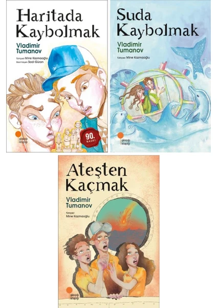 Gizemli Haritalar Serisi 3 Kitap Set - Haritada Kaybolmak - Suda Kaybolmak - Ateşten Kaçmak - Vladimir Tumanov