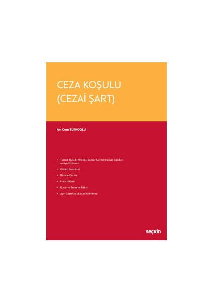 Ceza Koşulu &#40;cezai Şart&#41;