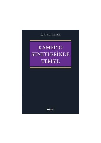 Kambiyo Senetlerinde Temsil