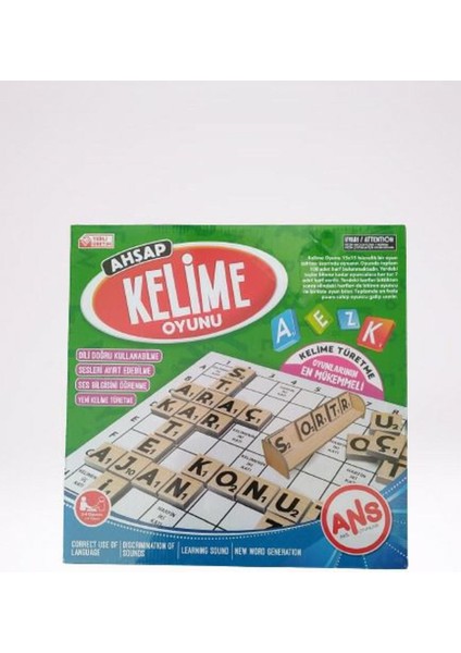 Ahşap Kelime Oyunu - Kelime Türetme - ANS2021