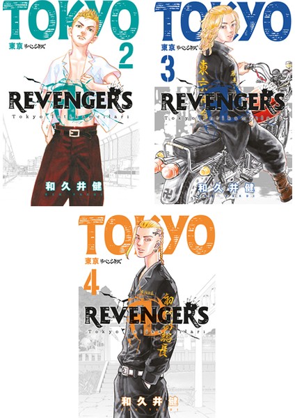 Tokyo Revengers 2-3-4. Ciltler Manga Seti