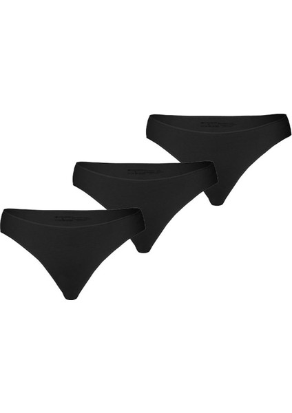 Black Spade 1574 Essential 3'lü Paket Kadın Külot Siyah