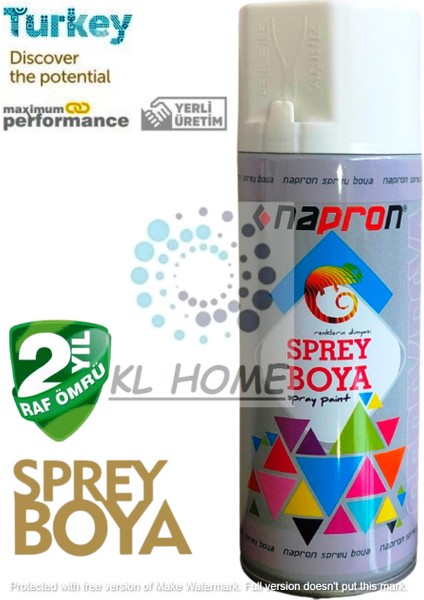 Beyaz Uygun Büyük Boy 400 ml Sprey Boya