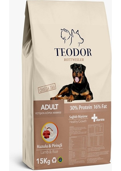 Yetişkin Köpek Maması Kuzulu&Pirinçli 15 kg