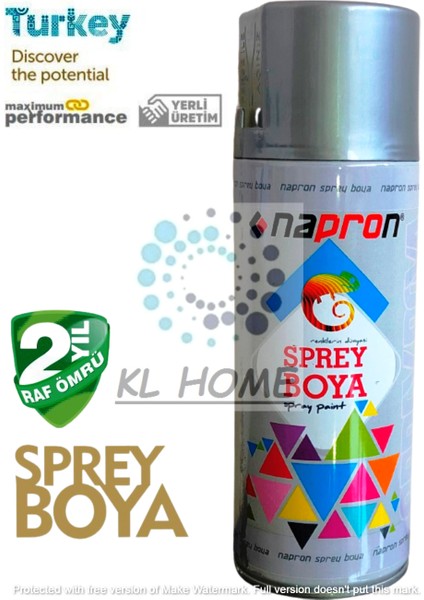 Gri Renk Uygun Büyük Boy 400 ml Sprey Boya