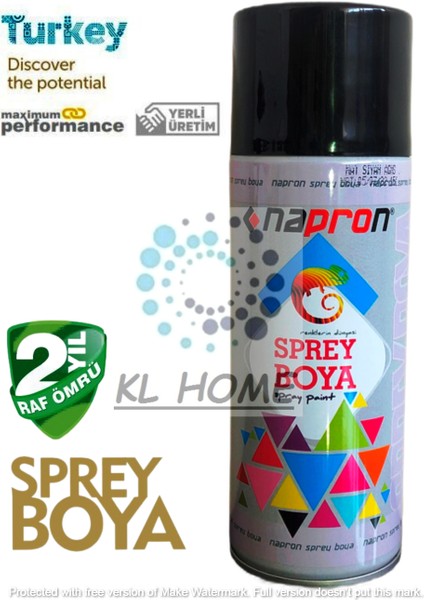 Mat Siyah Uygun Büyük Boy 400 ml Sprey Boya