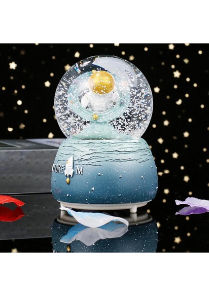 Astronot Temalı Büyük Boy Püskürtmeli Müzikli Işıklı Kar Küresi fiyatları