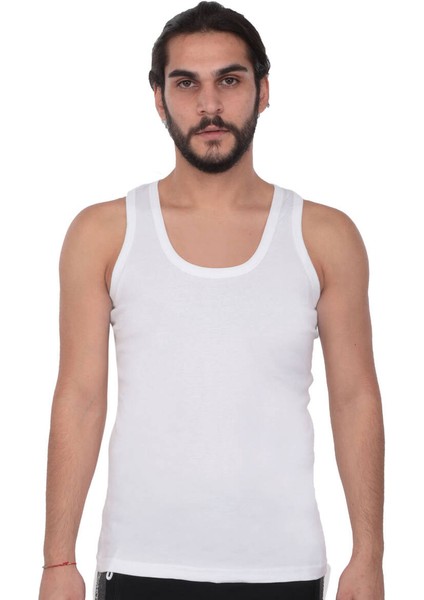 Erkek Ribana Atlet 102 3'lü Paket | Beyaz