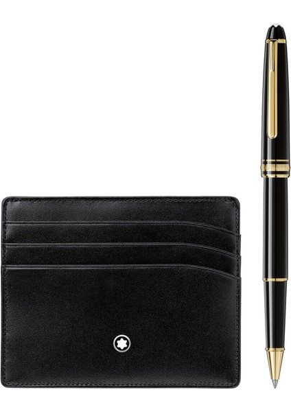Meisterstück Gold Line Classique Rollerball Kalem & Kartlık Set 123752