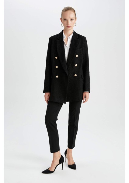 Oversize Fit Tweed Blazer Y6481AZ22WN