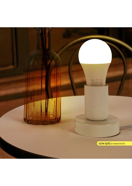 12W 3'lü Paket LED A60 Ampul 3000K Günışığı AA13-01220
