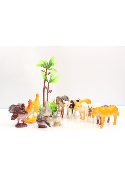 12 Parça Çiftlik Hayvanları Figür Oyun Seti fiyatları