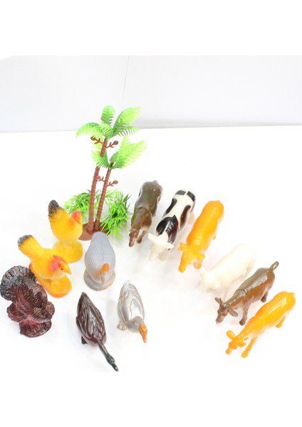 12 Parça Çiftlik Hayvanları Figür Oyun Seti fırsatları