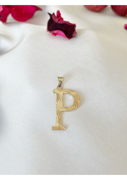 Kalemli P Harfi Kolye Ucu fiyatları
