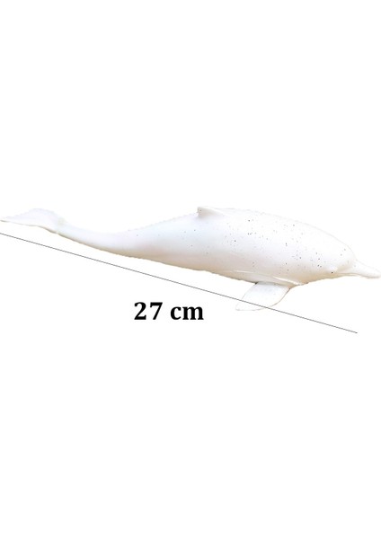 28CM Soft Yumuşak Deniz Canlıları Beyaz Yunus Figür Oyuncak