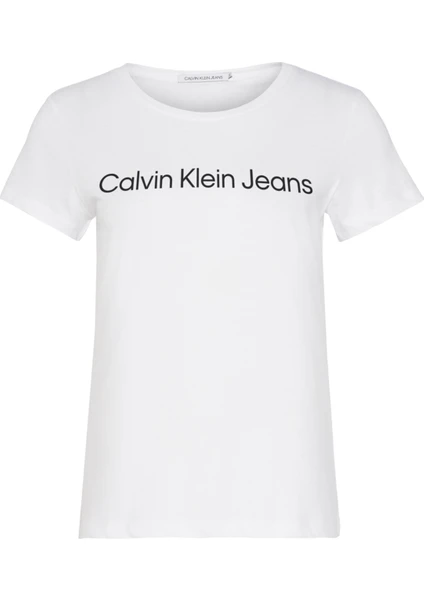 Calvin Klein Kadın Institutional Logo Slim T-Shirt