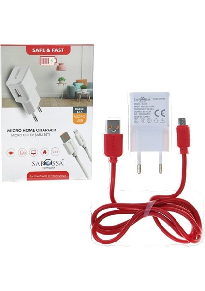 Mikro USB Şarj Seti 3.0A Bs-37
