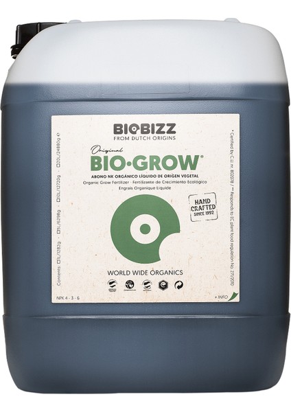 Bio Grow 10 Litre Organik Bitki Besini