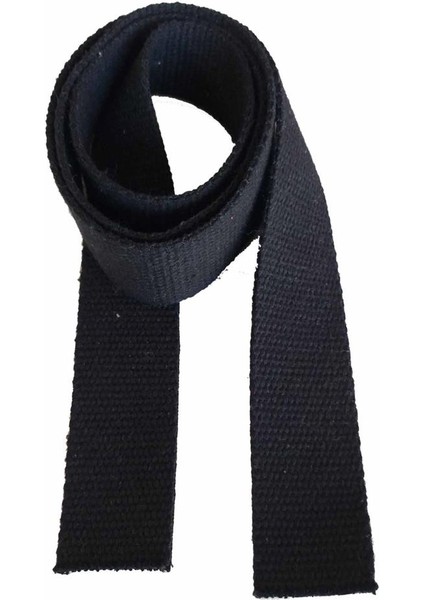 4 cm Pamuklu Kolon 2 Metre Siyah
