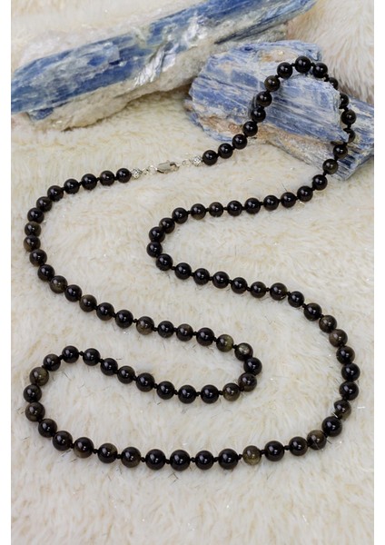 Obsidyen Taşı Kolye
