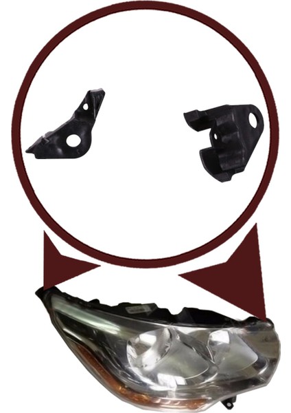 BHL6 Citroen C4 MK1 İçin Sol Far Bağlantı Onarım Seti 621284 fiyatları