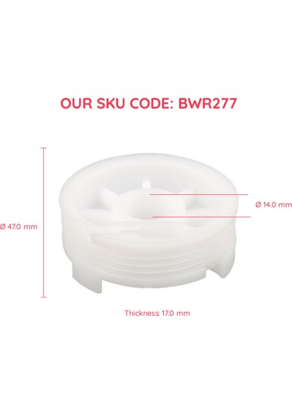 BWR277 Doblo Palio Siena Albea İçin Sağ Ön Cam Kriko Makarası 46786202