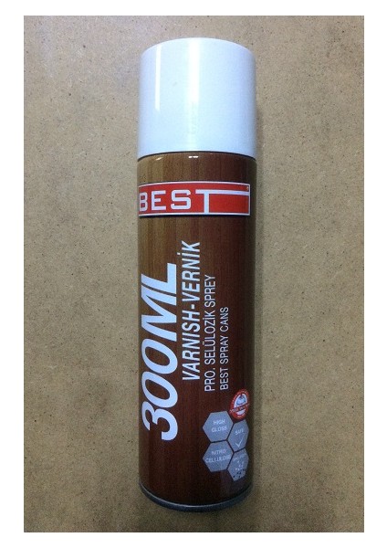 Selülozik Sprey Ahşap Metal Vernik 300 ml Meşe Renk