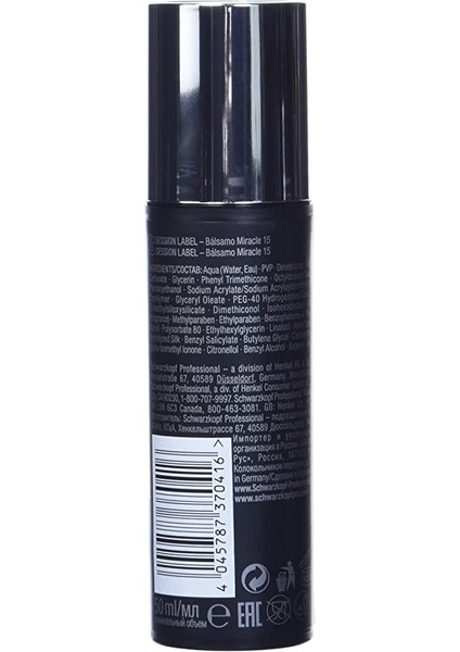 Session Label The Miracele Isı Koruyucu Yumuşatıcı Saç Bakım Kremi Balsamı 50ML