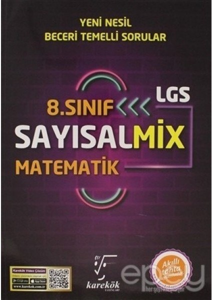 8. Sınıf LGS Sayısalmix Matematik - Fen Bilimleri Yeni Nesil Soru Bankası