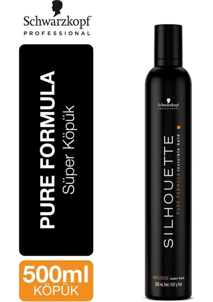 Silhouette Sert Tutuşlu Gün Boyu Süren Saç Köpük Köpüğü 500 ml