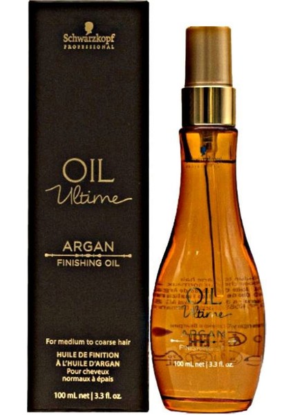 Oil Ultime Ipeksi Yumuşak ve Parlak Saçlar Için Saf Argan Saç Yağı 100 ml