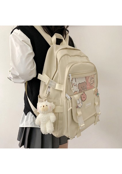 Büyük Kapasiteli Kanvas Günlük Okul Sırt Çantası (Yurt Dışından) fiyatları