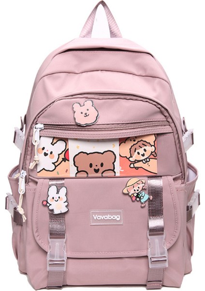 Büyük Kapasiteli Kanvas Günlük Okul Sırt Çantası (Yurt Dışından)