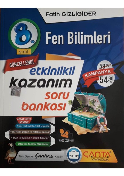 8.Sınıf LGS Fen Bilimleri Etkinlikli Kazanım Soru Bankası