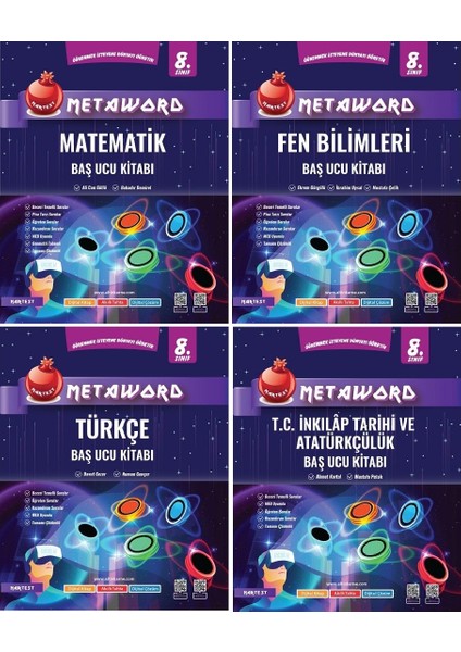 8. Sınıf LGS Yeni Metaword 4'lü Baş Ucu Kitapları Set