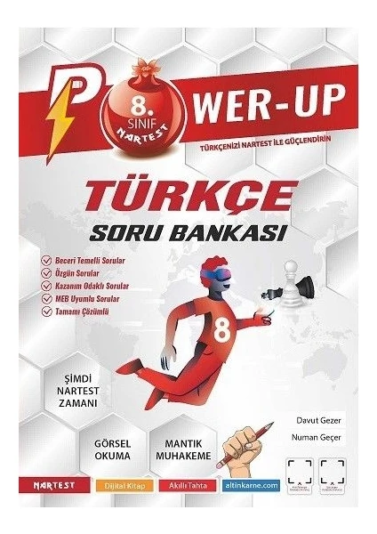 Nartest Yayınevi 8. Sınıf LGS Power-Up Türkçe Soru Bankası