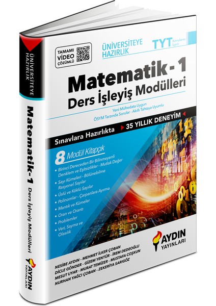 Aydın Yayınları TYT Matematik (1) Ders İşleyiş Modülleri 1