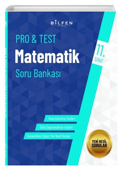 Bilfen Yayınları 11. Sınıf Pro&Test Matematik Soru Bankası