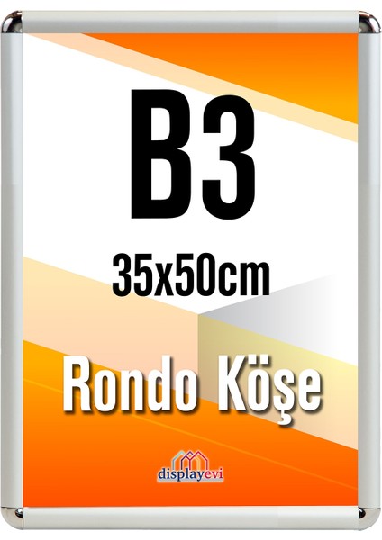 Alüminyum Çerçeve Rondo Köşe 35X50CM B3