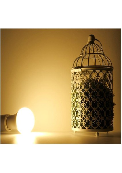 8w (60w) Led Ampul Sarı 2700k (12 Adet) Tasarruflu Lamba