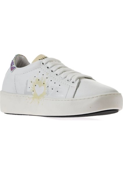 Beyaz Sarı B09C02 Kadın Spor Ayakkabı modelleri