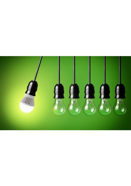 8w (60w) Led Ampul Sarı 2700k (12 Adet) Tasarruflu Lamba