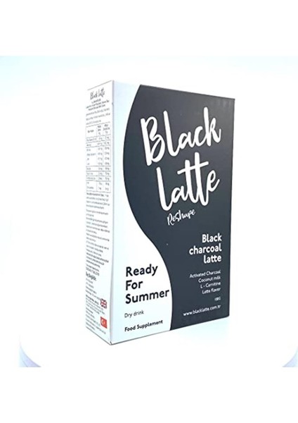 Black Charcoal Latte L-Karnitin Omega 3