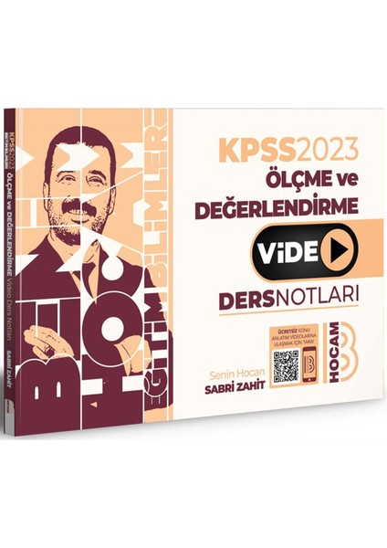 2023 KPSS Eğitim Bilimleri Ölçme ve Değerlendirme Video Ders Notları