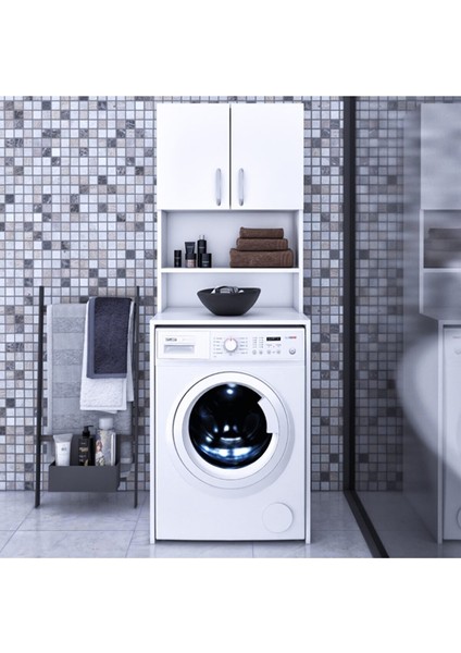 Modaayka Deep Banyo Dolabı Çamaşır Makinesi Dolabı 22du66 Banyo Dolabı Modaayka