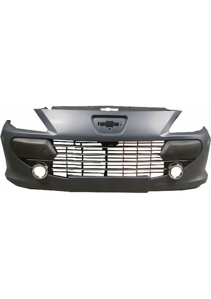 Peugeot 307- 06/08 Ön Tampon Gri (Bandlı/panjurlu/sis Çerçeveli/nikelajlı (Komple) (Eurobump) 7410.NT