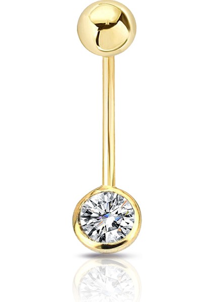 0.15 Ct Pırlanta Göbek Piercing