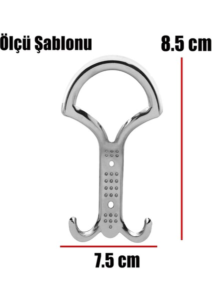 Portmanto Vestiyer Duvar Askısı Metal Dolap Elbise Askılığı Krom modelleri