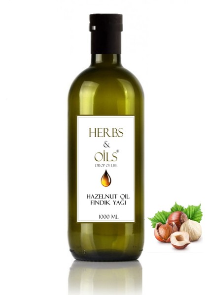 Herbs & Oils Hazelnut Oil  Fındık Yağı 1000 Ml